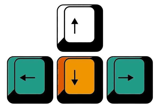 keyboard arrows